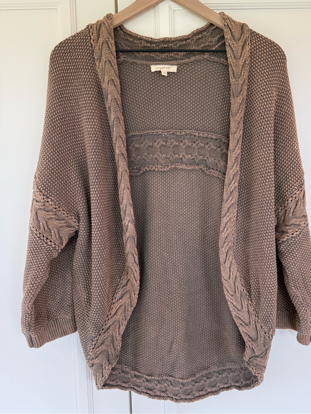 Mystree woven 100% cotton cardigan, size M